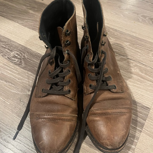 Thursday Boot Company Tan Leather Moto Boots - Picture 6 of 6